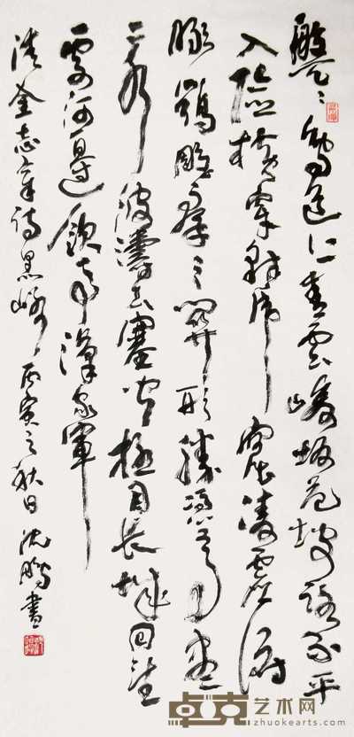 沈鹏 书法 立轴 137×69cm